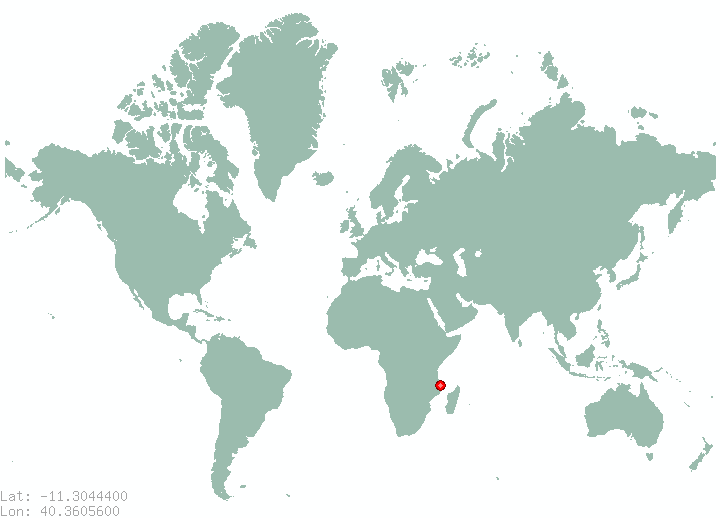 Magaia in world map